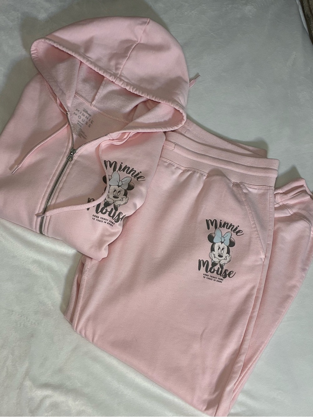 Disney Pink Minnie Mouse Hoodie & Jogger Set